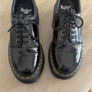 Dr. Martens Black Leather 8053 Quad Shoes